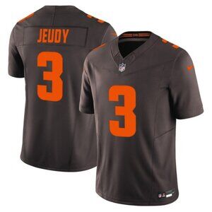 Mens Youths Womens Jerry Jeudy Brown Vapor Jersey Stitched